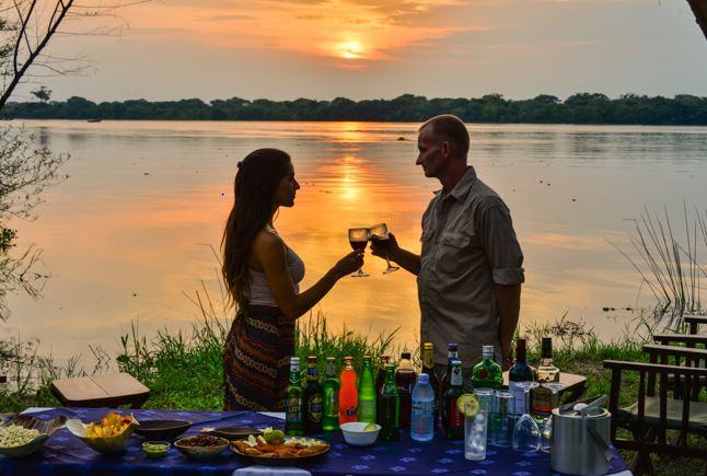 Sunset over the mighty Nile